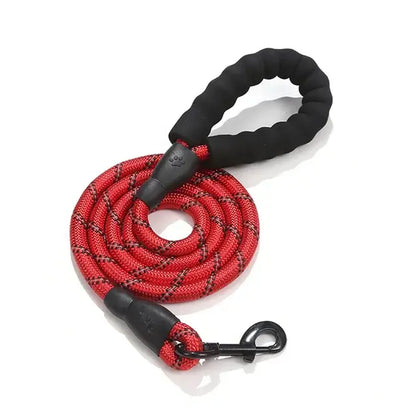 1.5m Anti-shock™ Dog Leash Training Rope with Foam Handle Collar for Night Walking