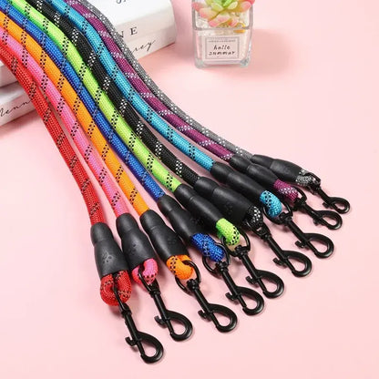 1.5m Anti-shock™ Dog Leash Training Rope with Foam Handle Collar for Night Walking