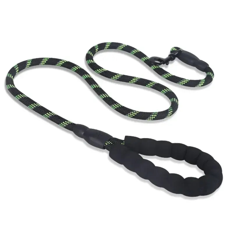 1.5m Anti-shock™ Dog Leash Training Rope with Foam Handle Collar for Night Walking